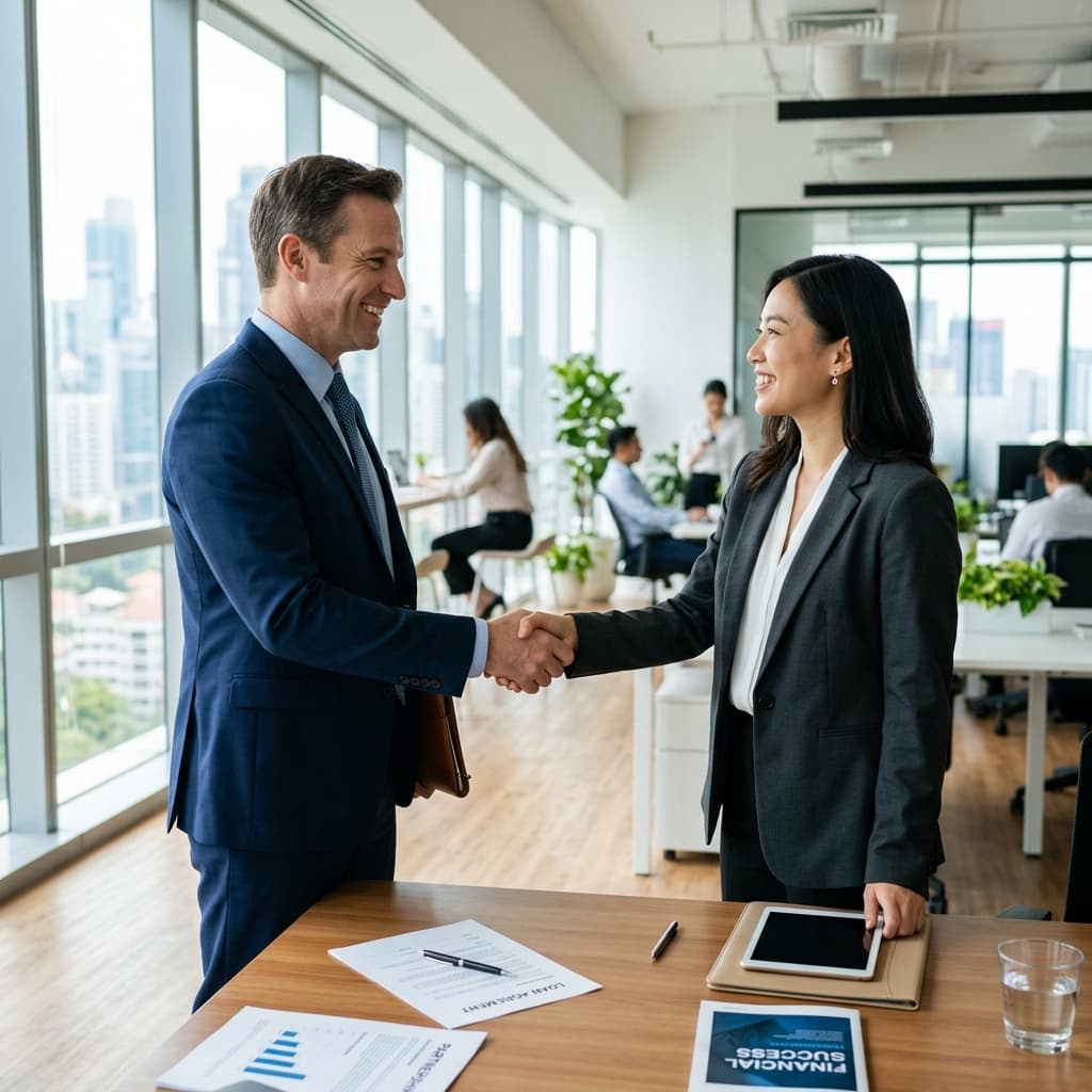 Loan Approved Handshake